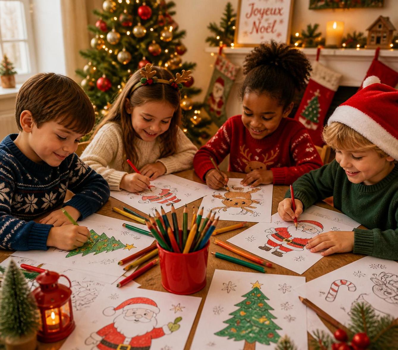 découvrez 5 idées créatives de coloriage de noël pour divertir et occuper les enfants pendant les fêtes en stimulant leur imagination et leur joie.