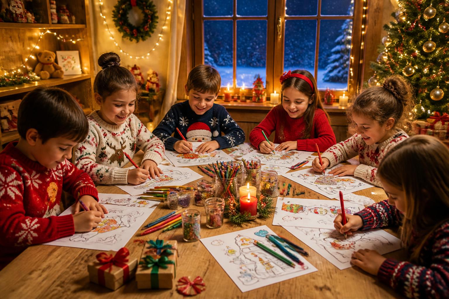 découvrez 5 idées créatives de coloriage de noël pour divertir et occuper vos enfants pendant les fêtes. activités ludiques et festives garanties !