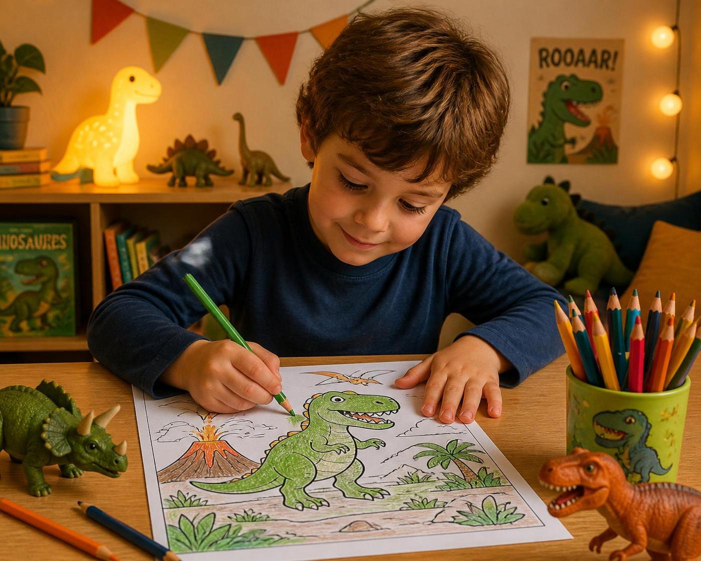découvrez 7 idées ludiques de coloriage de dinosaures pour divertir les enfants sans écran, stimuler leur créativité et passer des moments amusants en famille.