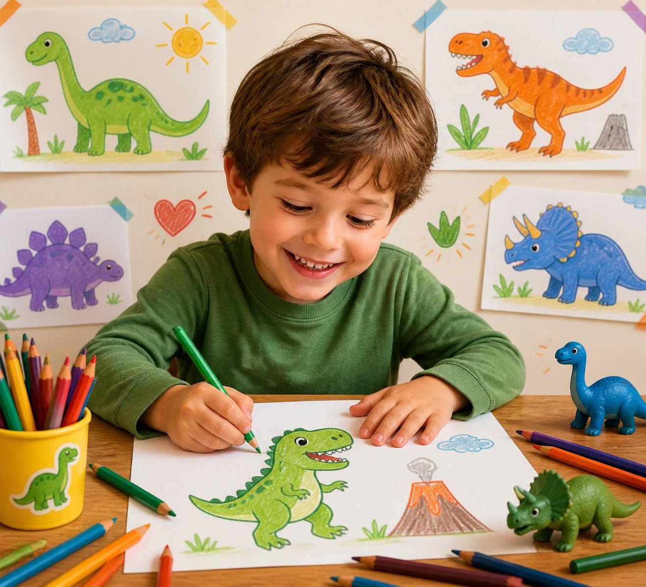 découvrez des astuces simples pour initier votre enfant au dessin de dinosaures et éveiller sa créativité à travers cet art préhistorique fascinant.