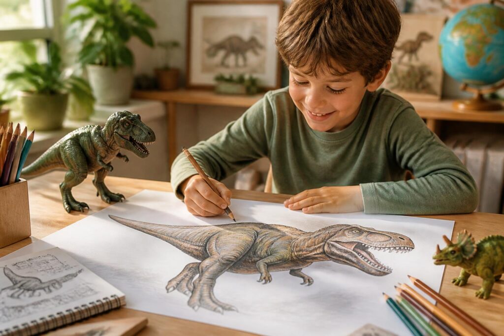 découvrez des astuces simples pour initier votre enfant au dessin de dinosaures et éveiller sa créativité avec cet art préhistorique passionnant.