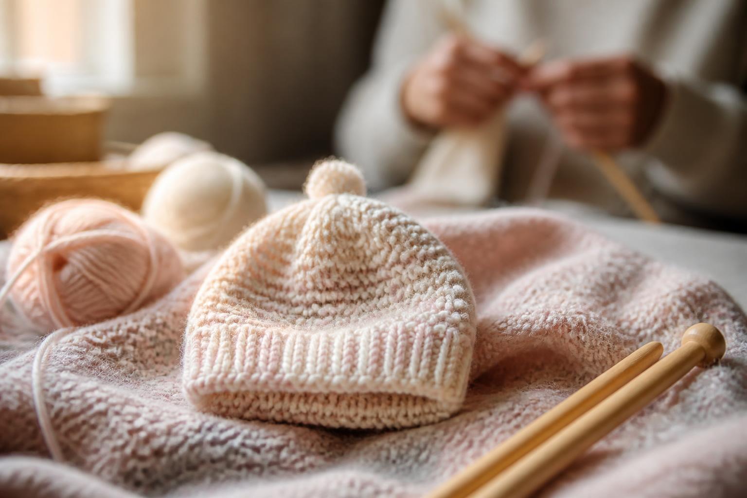 découvrez nos astuces et conseils pour tricoter un bonnet bébé parfait, un cadeau fait main plein d'amour et de douceur.