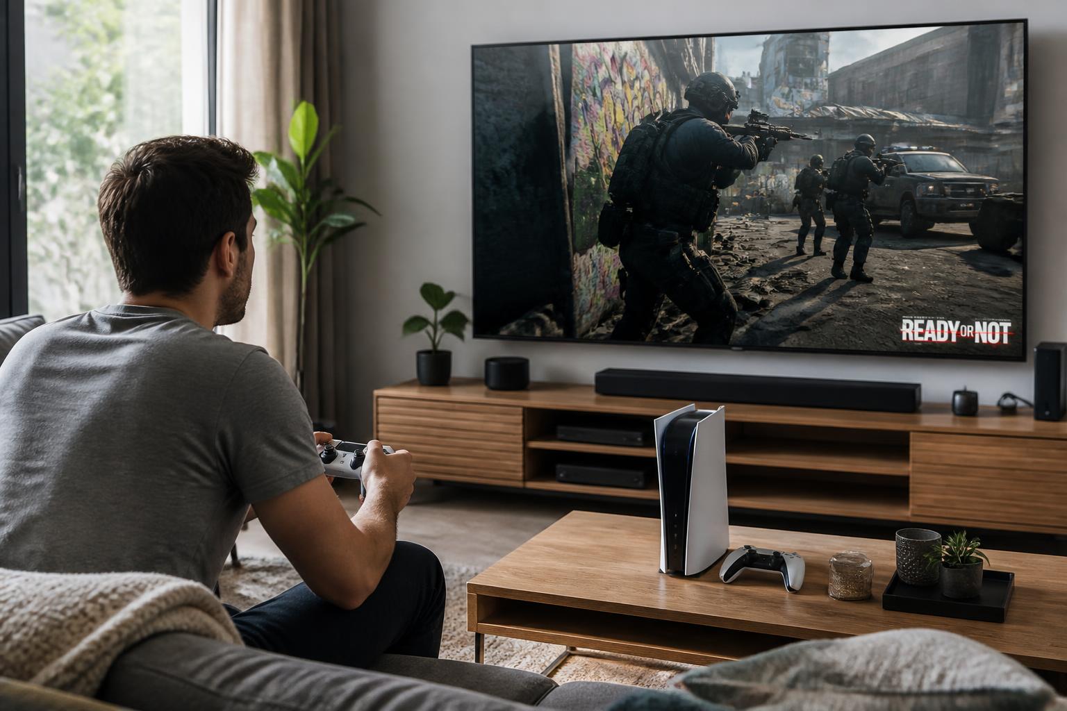 découvrez ready or not sur ps5, un jeu tactique immersif qui transforme votre salon en véritable champ de bataille stratégique. préparez-vous à vivre des missions palpitantes avec un réalisme saisissant.