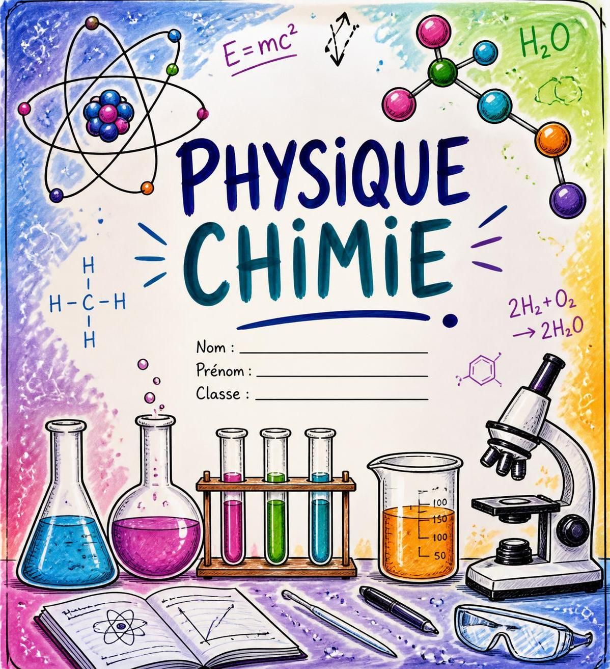 découvrez des idées originales pour créer une page de garde en physique-chimie qui captivera vos élèves dès la première page. inspirez et motivez votre classe avec un design attrayant et éducatif.