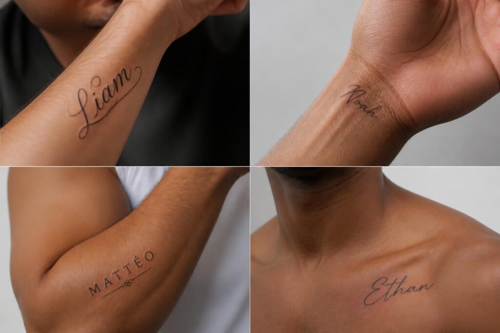 découvrez des idées stylées et pleines de sens de tatouages prénom pour homme, parfaites pour exprimer votre identité et vos émotions avec élégance.