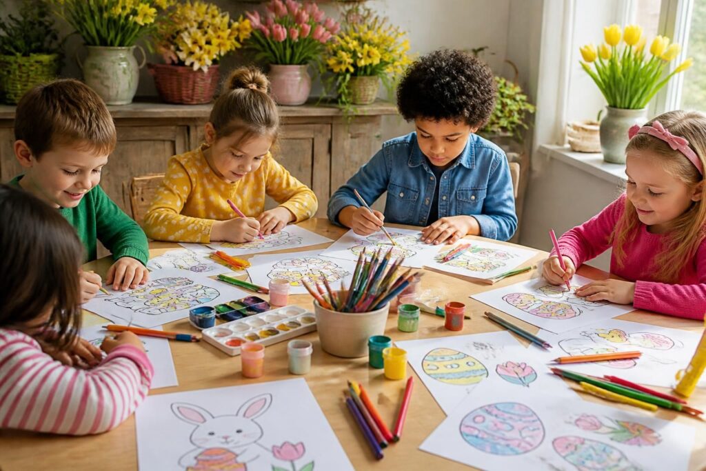 découvrez des idées créatives de coloriage pour pâques, parfaites pour occuper les enfants pendant les vacances avec des activités ludiques et amusantes.