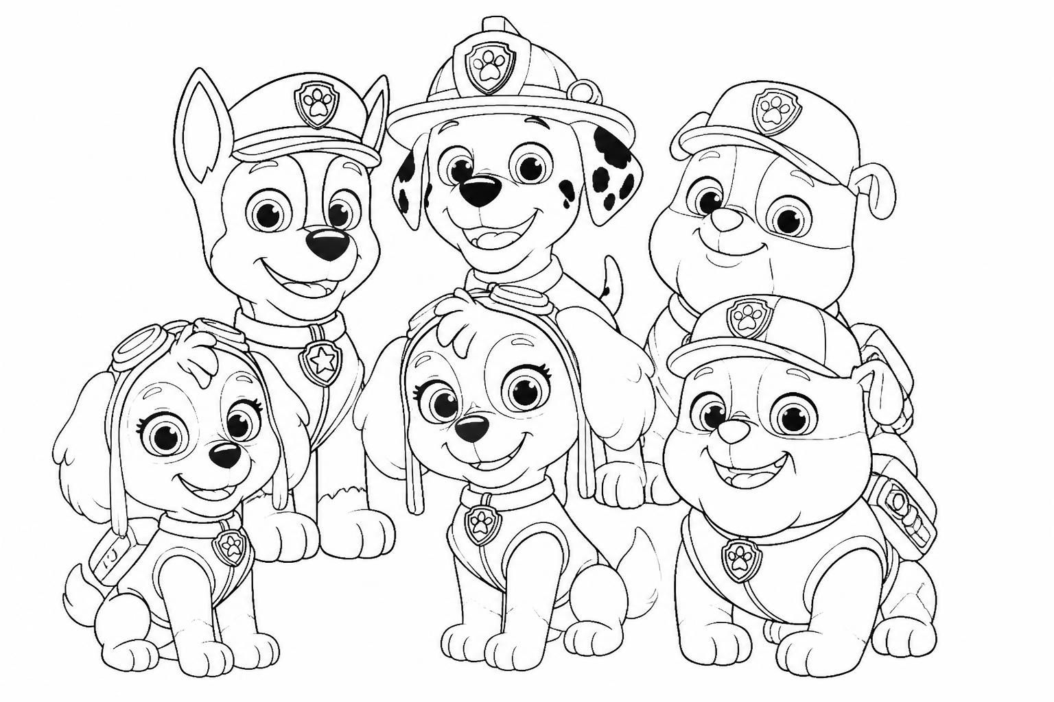 découvrez un dessin pat patrouille facile à imprimer et à colorier, parfait pour les enfants qui aiment s'amuser et développer leur créativité.