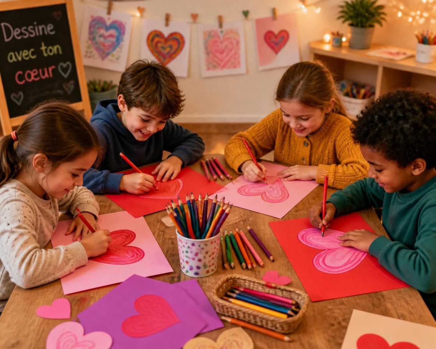 découvrez 5 idées simples de dessins cœur pour créer un cadeau personnalisé et touchant destiné aux enfants. inspirez votre créativité et faites plaisir avec un présent unique.