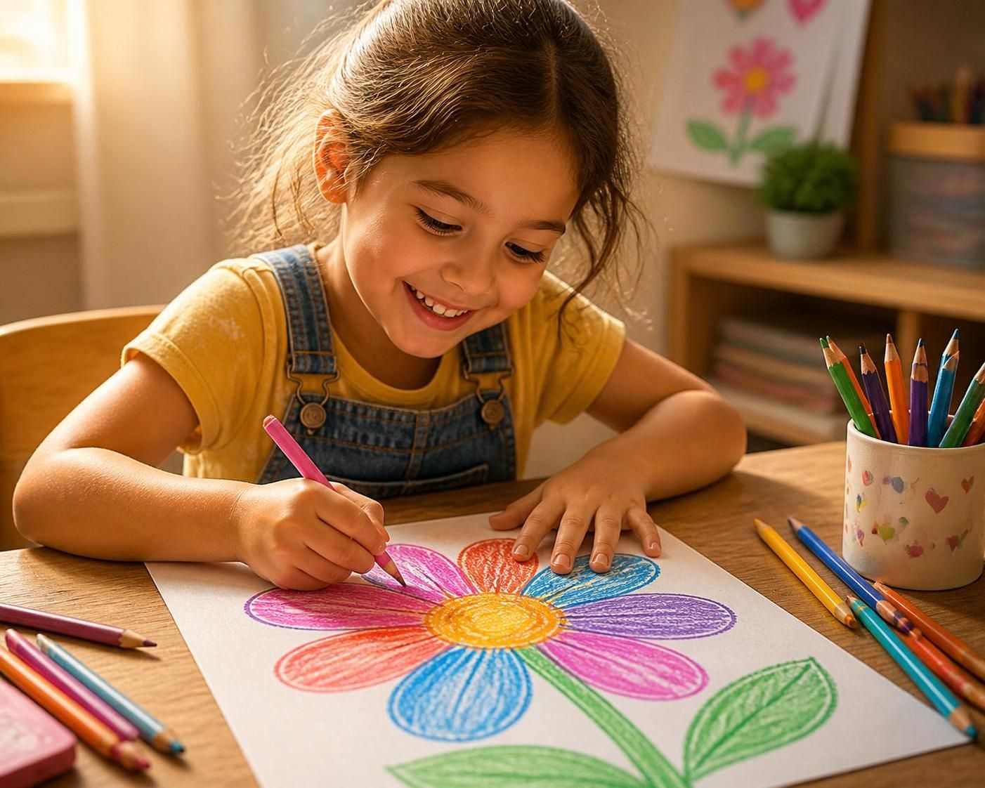 découvrez des astuces simples et joyeuses pour initier les enfants au dessin de fleurs, un loisir créatif parfait pour développer leur imagination et leur motricité.