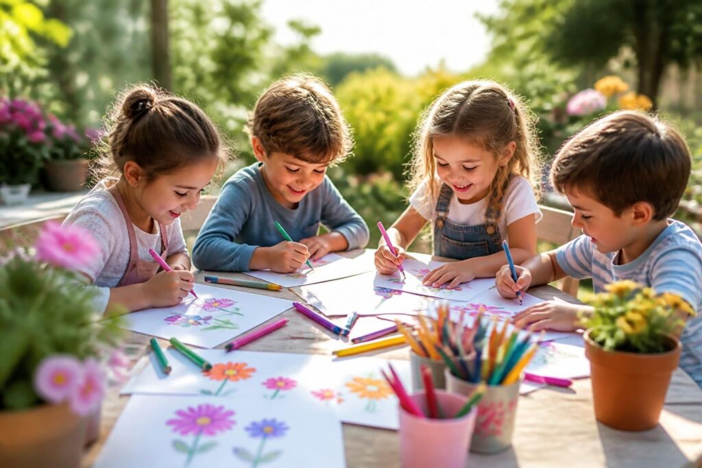 découvrez des astuces simples et joyeuses pour initier vos enfants au dessin de fleurs, un loisir créatif parfait pour éveiller leur imagination et leur goût artistique.