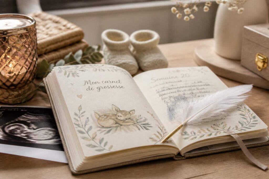 découvrez notre journal de grossesse, un carnet précieux pour accompagner chaque étape clé de votre aventure vers la maternité avec douceur et organisation.