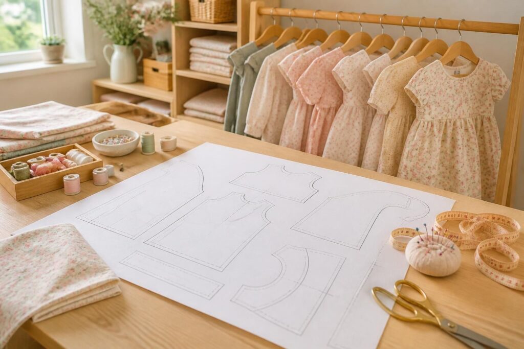 téléchargez gratuitement des patrons de couture en pdf pour enfants, bébés et filles, faciles à réaliser et parfaits pour créer des vêtements uniques.