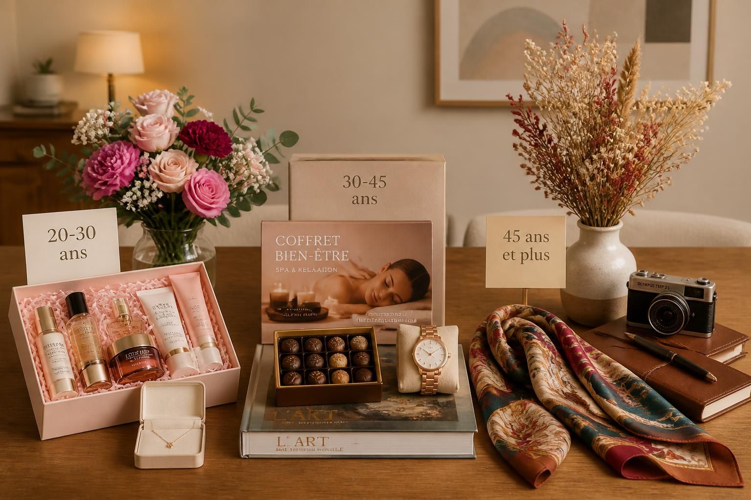 découvrez des idées originales de cadeaux d'anniversaire pour femme, adaptées à chaque tranche d’âge, pour surprendre et faire plaisir à coup sûr.