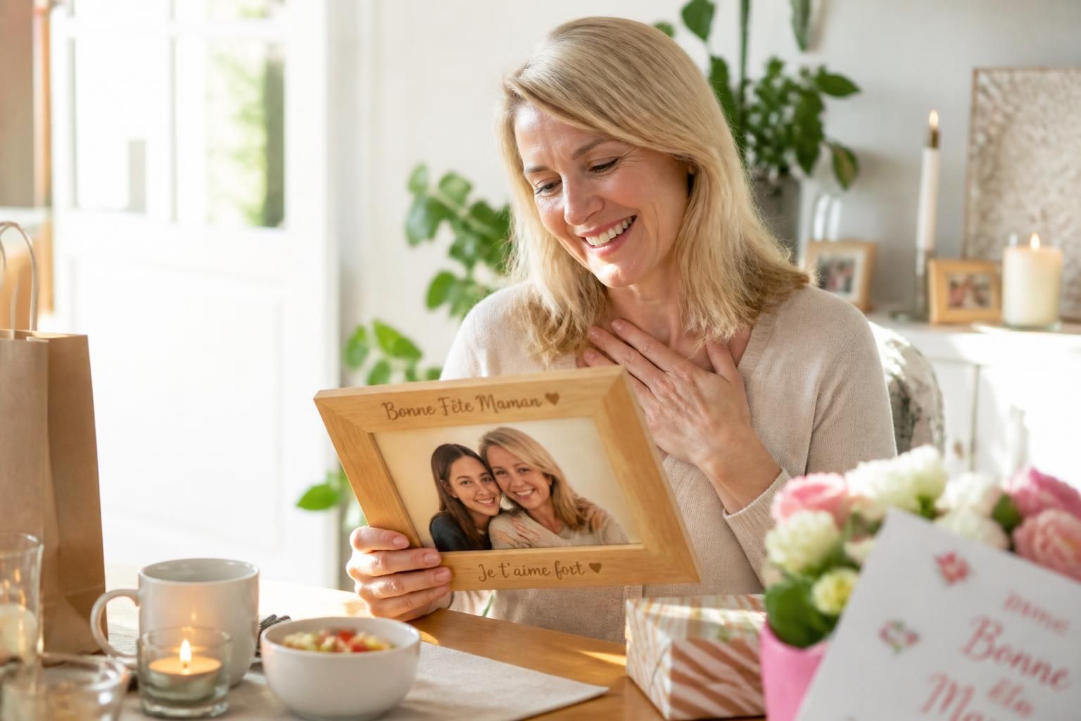 découvrez des idées de cadeaux personnalisés pour la fête des mères, parfaits pour toucher le cœur de votre maman et lui montrer tout votre amour.