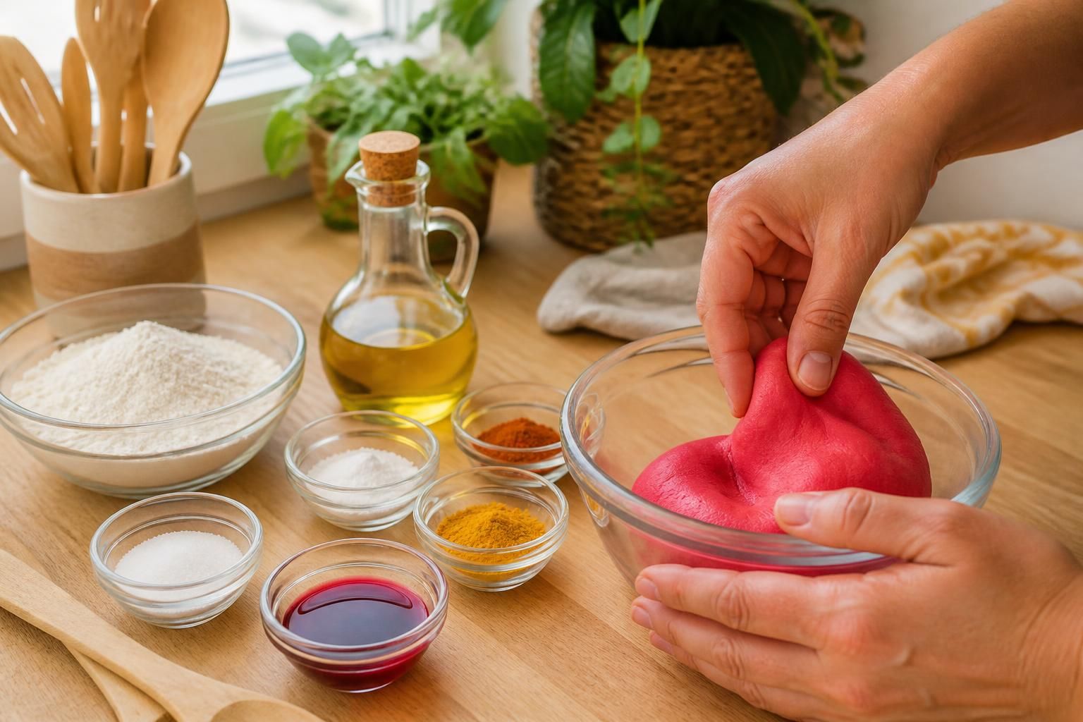 découvrez des recettes faciles et rapides de pâte à modeler maison, sans cuisson, pour des moments créatifs en toute sécurité.