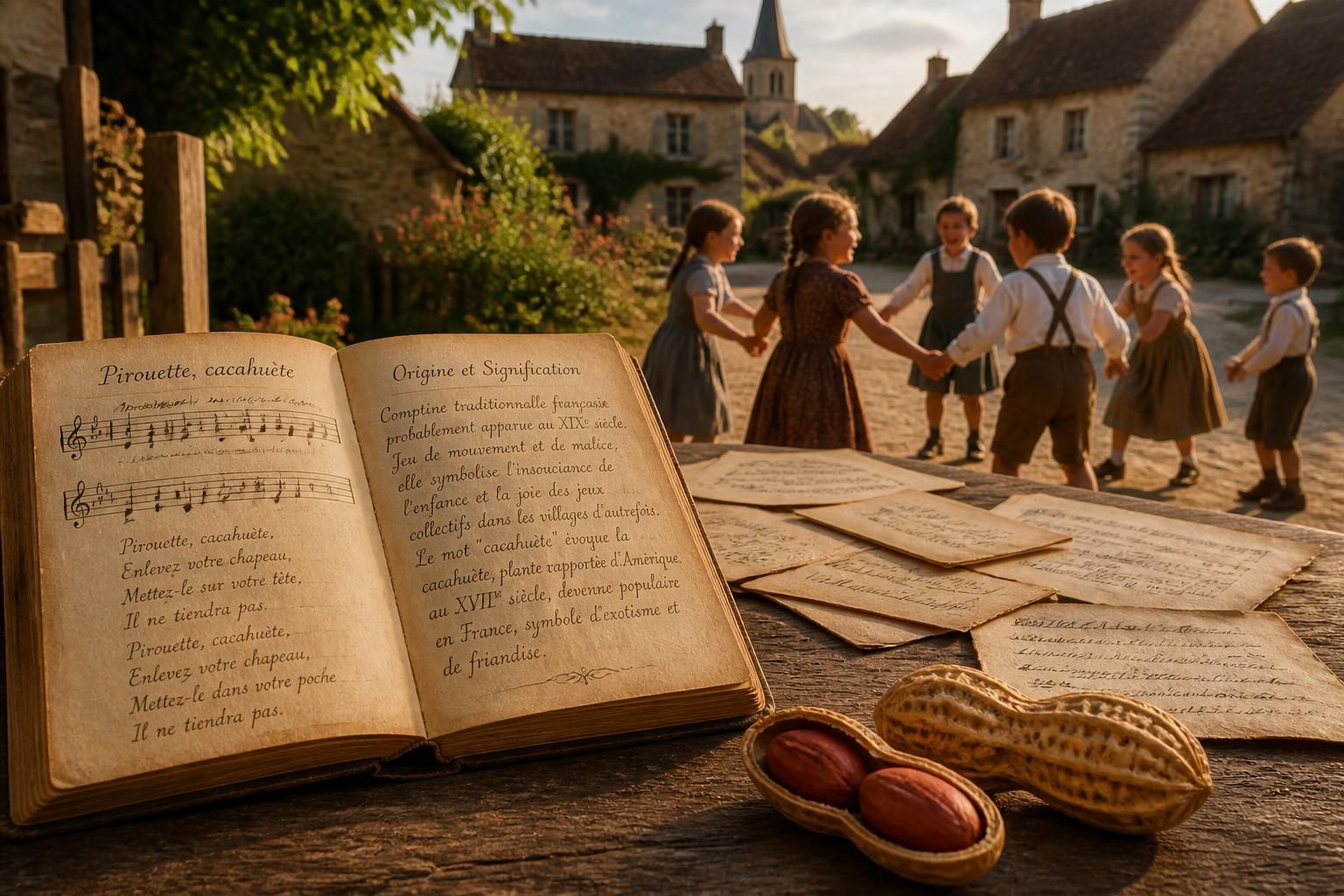 découvrez l'origine et la signification des paroles de la comptine « pirouette cacahuète », une chanson enfantine pleine de charme et d'histoire.