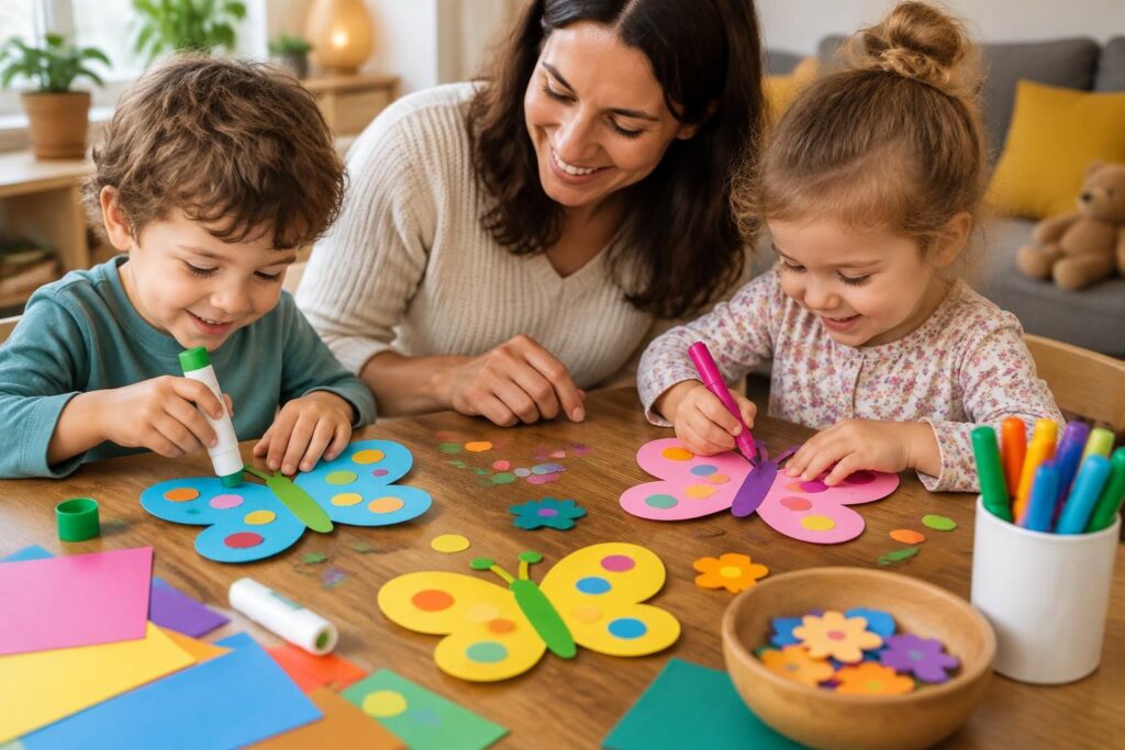 découvrez une activité manuelle facile et rapide à réaliser avec les enfants de 2 à 6 ans, pour partager un moment créatif en famille.