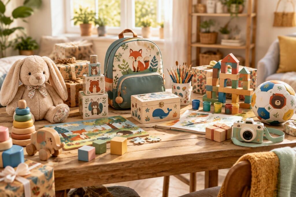 découvrez des idées de cadeaux personnalisés pour enfants de 1 à 10 ans : des présents originaux, adaptés à chaque âge et pensés pour faire plaisir.